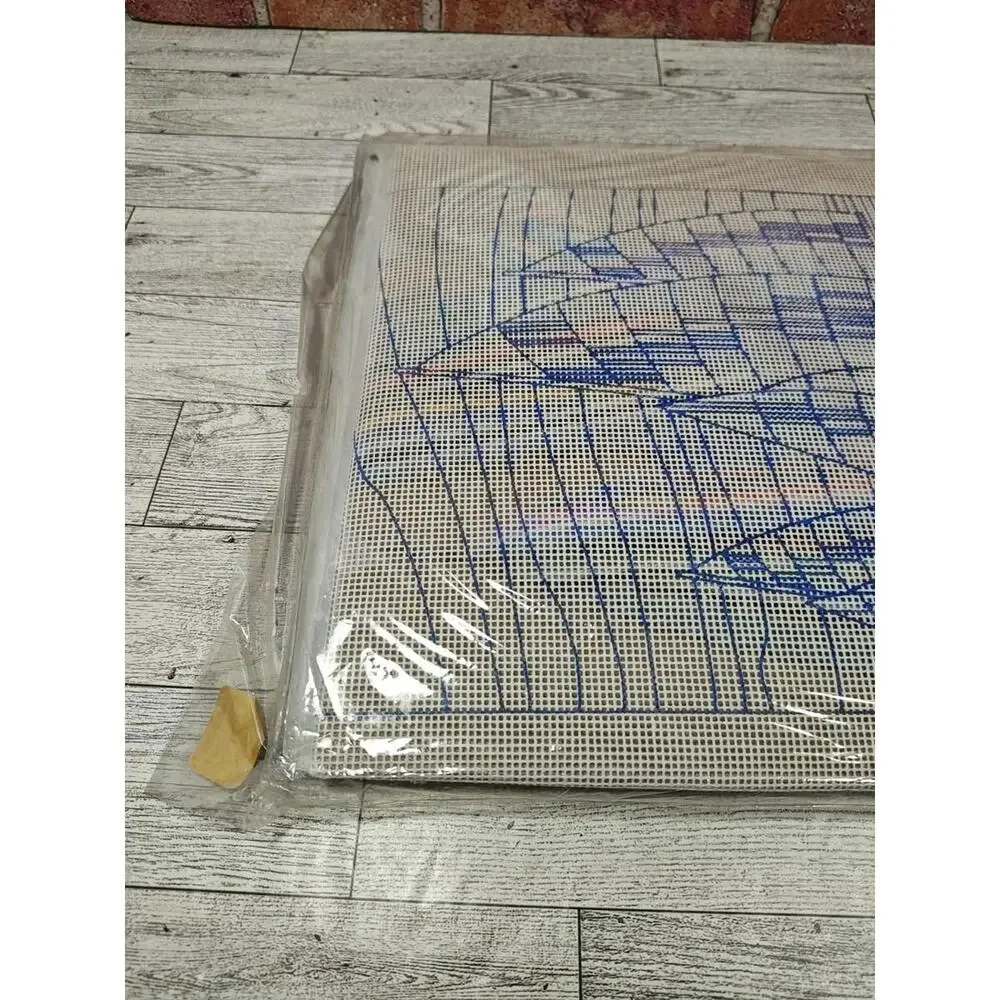 1986 Monarch Horizons Longstitch Needlepoint Rainbow Sails LS135 New Sealed Vtg